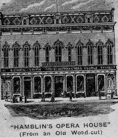 Hamblin Opera House - Vintage Illustration